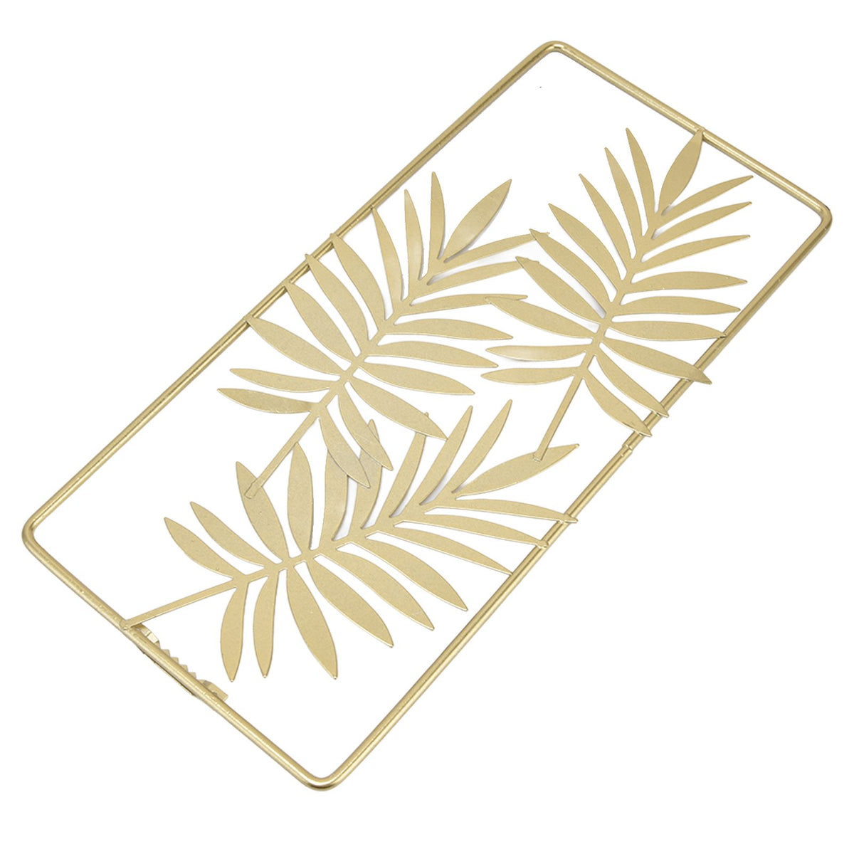 Metal Leaf Wall Decor Golden Nordic Style Elegant Ambience Sturdy Durable Wear Resistant Metal Wall Decor