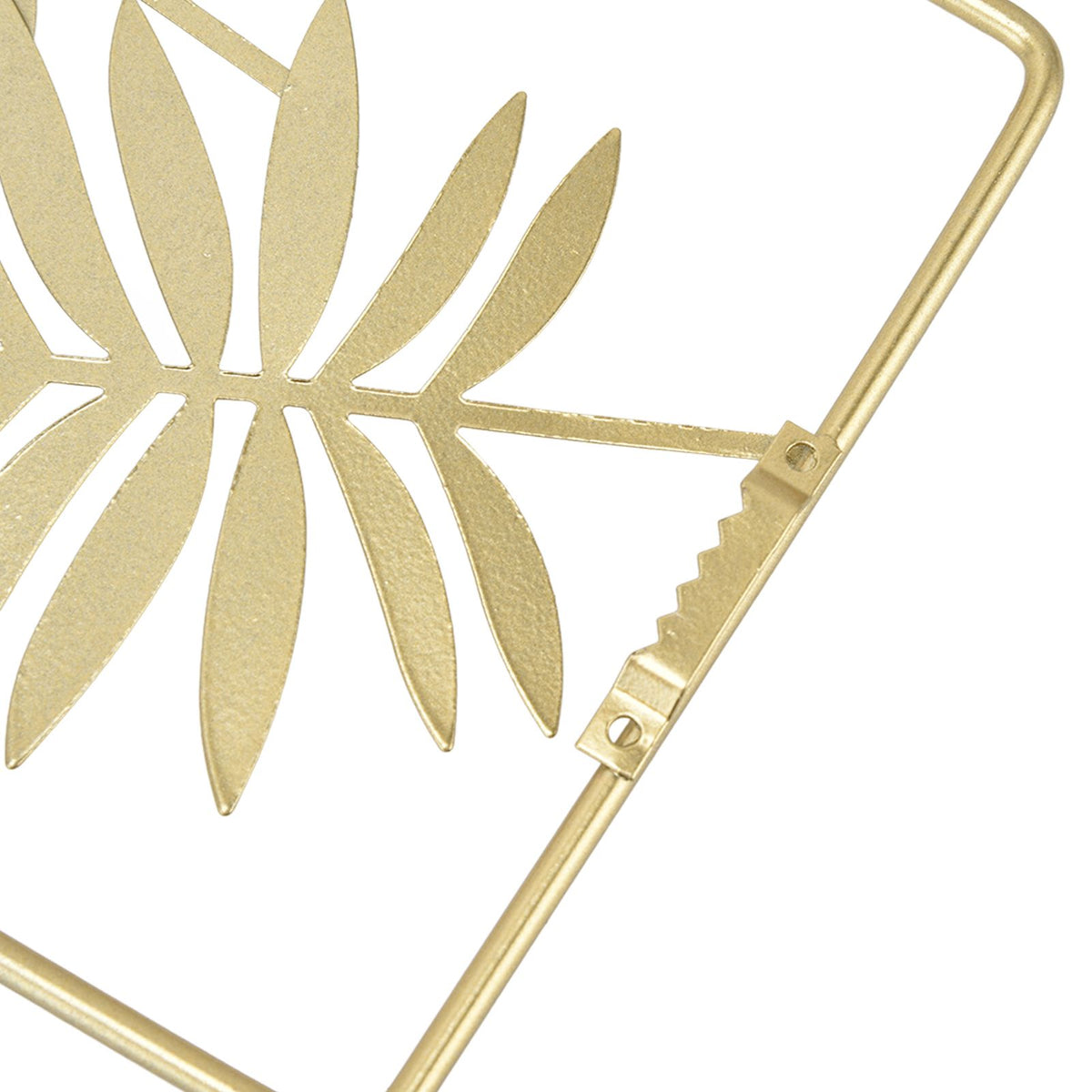 Metal Leaf Wall Decor Golden Nordic Style Elegant Ambience Sturdy Durable Wear Resistant Metal Wall Decor