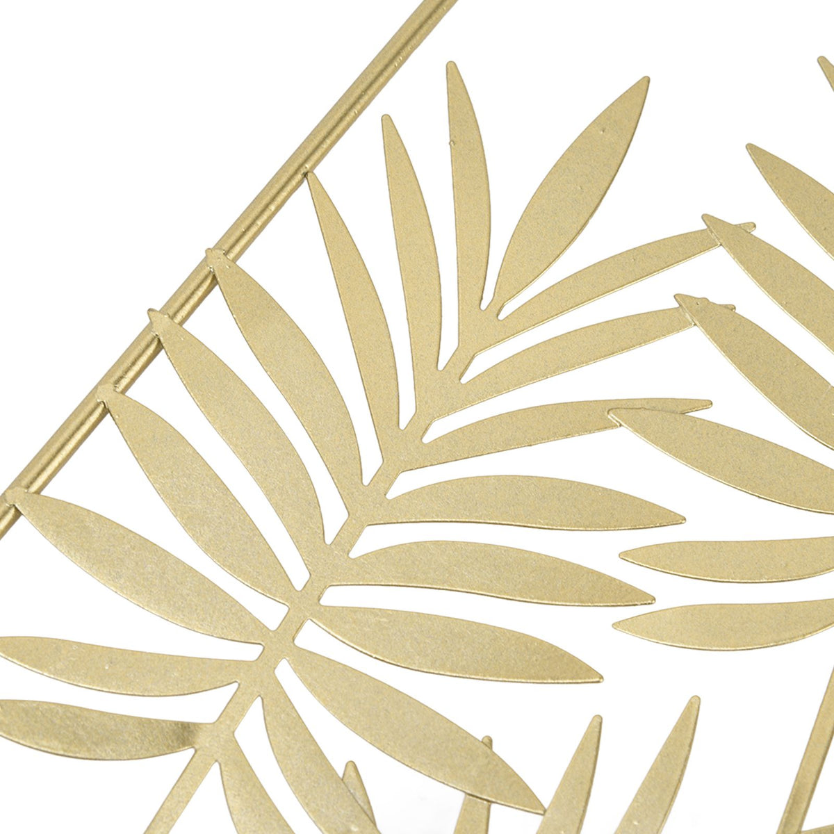 Metal Leaf Wall Decor Golden Nordic Style Elegant Ambience Sturdy Durable Wear Resistant Metal Wall Decor