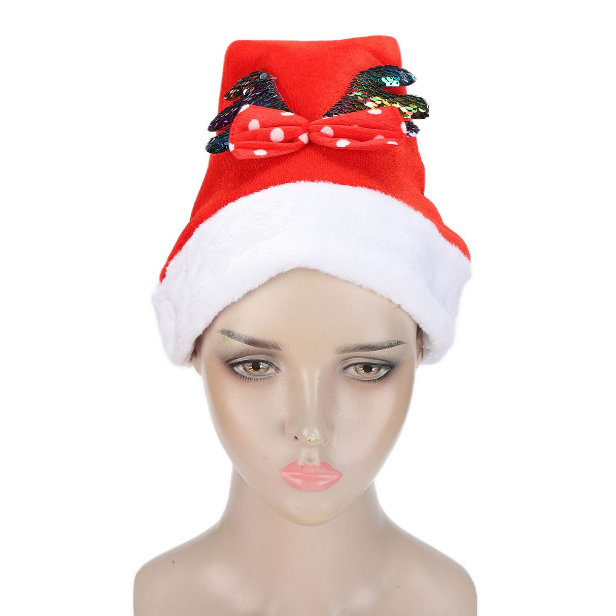 2022 New Year Hat Merry Christmas Holiday Hat Antler Bowknot Santa Hat Holiday Decor for Kid Adult