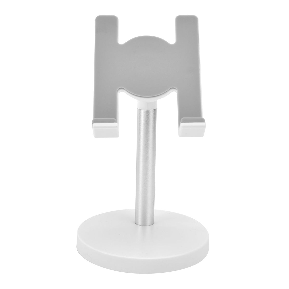 Cell Phone Stand Aluminum Alloy Adjustable Height Desk Mobile Phone Holder for IOS Tablet Silver