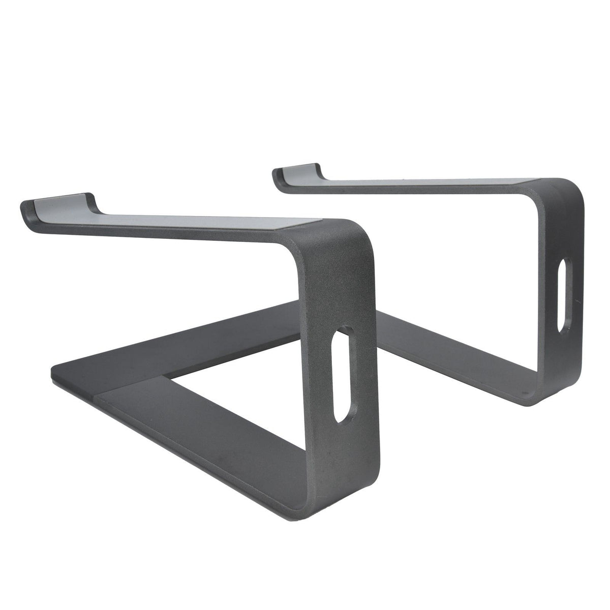 Aluminum Alloy Laptop Stand Portable Computer Stand Riser Desktop Metal Base Cooling Bracket Space Grey