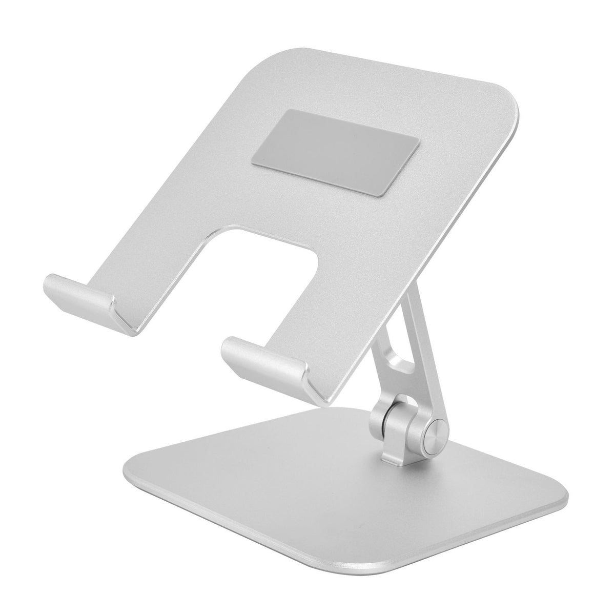 Adjustable Tablet Stand Holder Aluminium Alloy Portable Foldable Desktop Mobile Phone Stand Silver