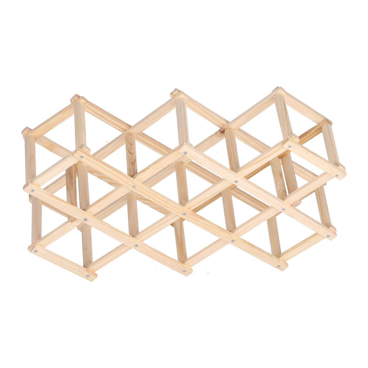 Foldable Wine Cabinet Pine Durable Elegant Simple Wine Rack Cabinet for Home Hotel OfficeWood Color 10 Bottles