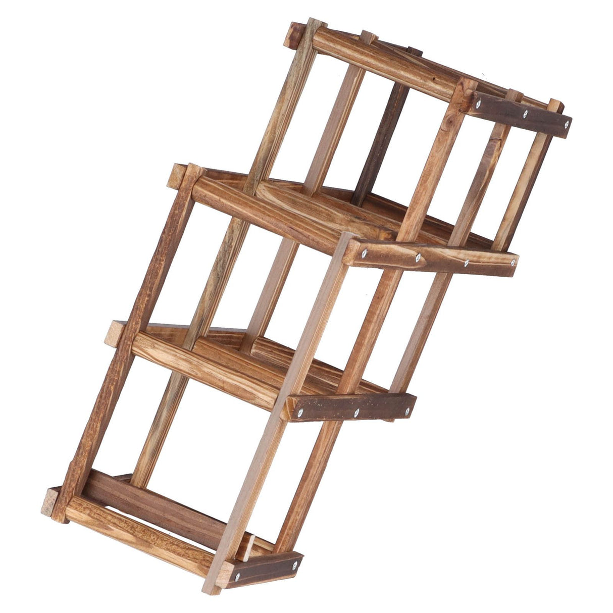 Foldable Wine Cabinet Pine Durable Elegant Simple Wine Rack Cabinet for Home Hotel OfficeRoast Color 6 Bottles