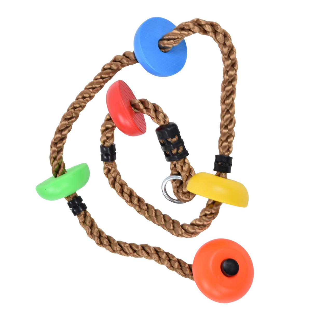 194cm Disc Swing Rope Plastic Multicolor Platforms for Children Balconies Courtyards Outdoor