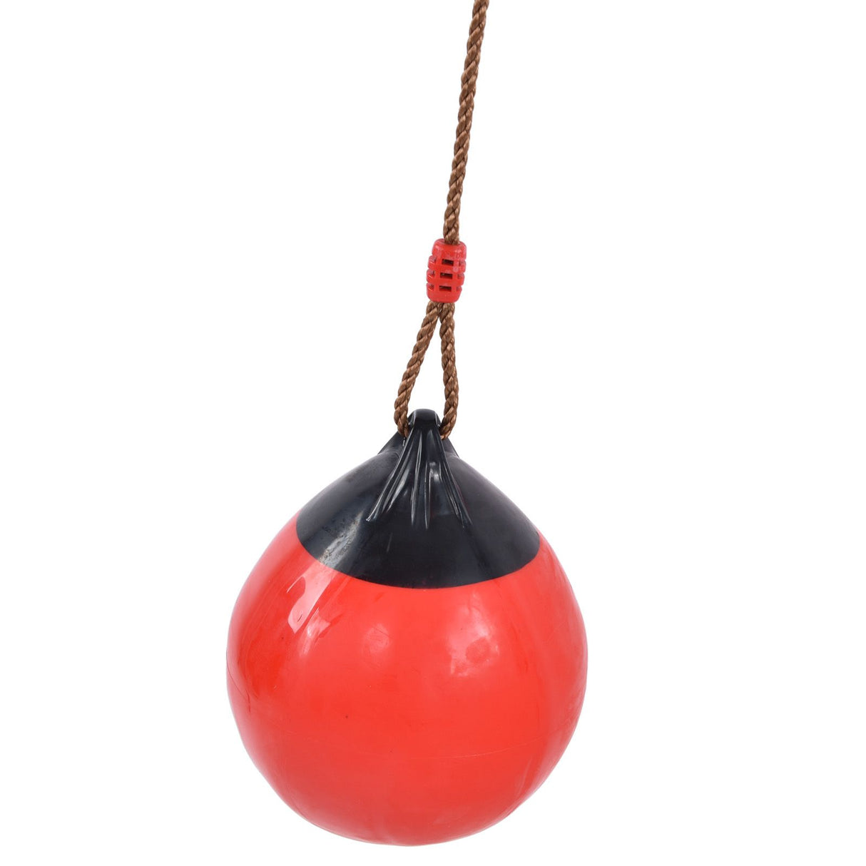 Inflatable Ball Swing Seat 29cm/11.4in Red Small with Hanging Rope Chain for Indoor Outdoor Garden
