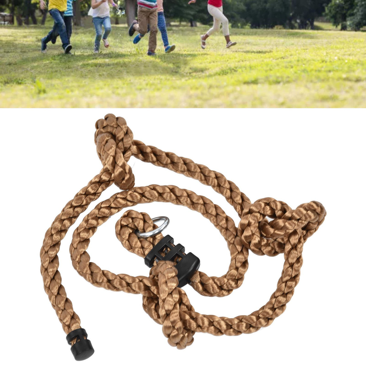 Kids Climbing Rope High Toughness 3 Knots Safe Hanging Tree Swing Rope for Balcony Garden