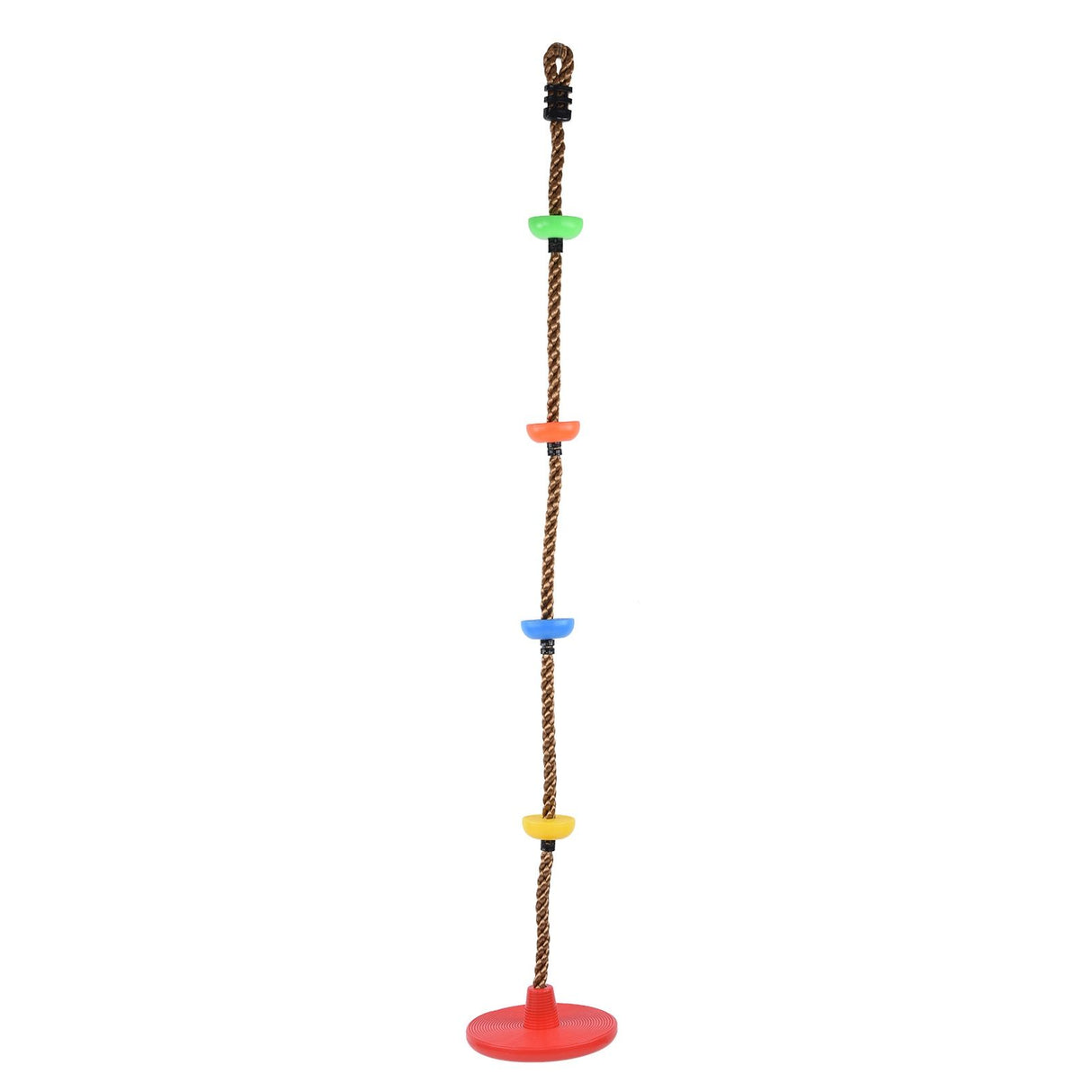 Disc Swing Seat Climbing Rope Colorful High Strength for Kids Children Indoors Outdoors