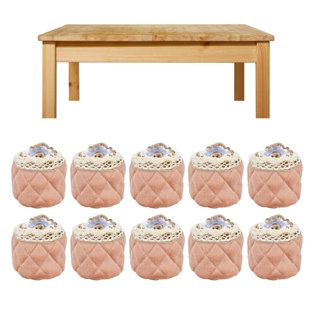 20Pcs Furniture Leg Covers Covers Flannel Lace Thickened Chair Legs Floor Protectors Wear Resistant
