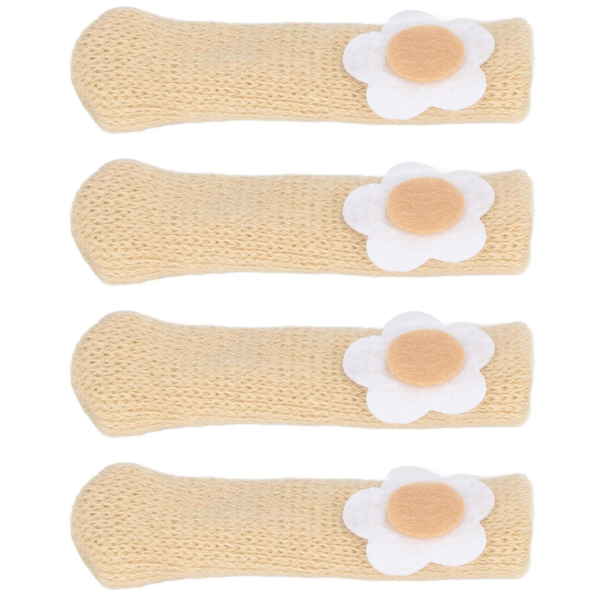 25Pcs Furniture Leg Cover Foot Cover Mat Floor Protector Double Layer Knitted Set Kit