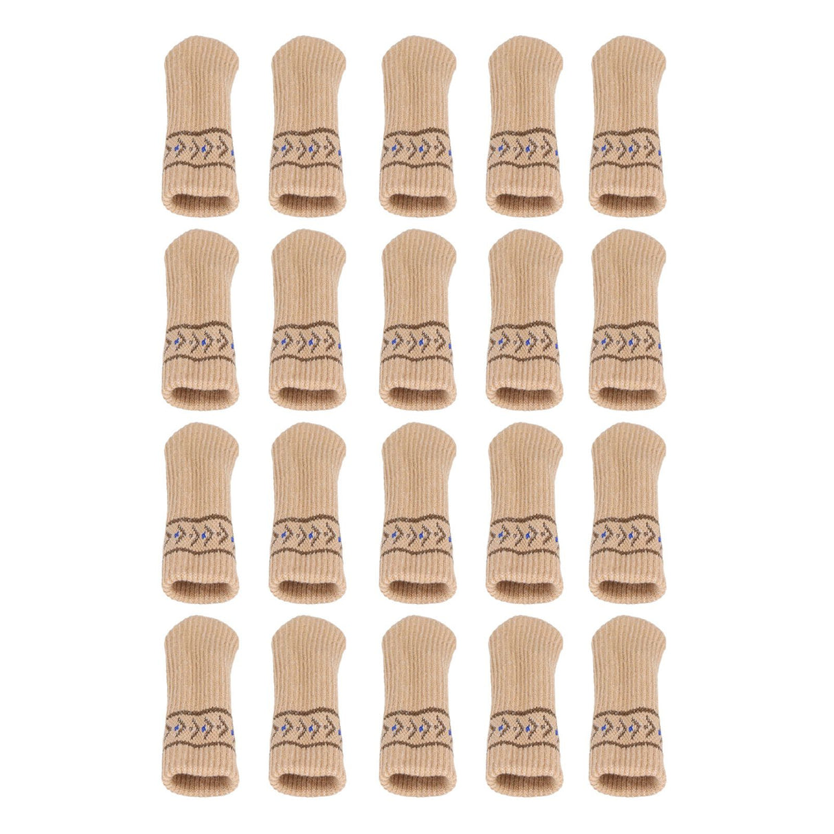 20PCS Chair Leg Covers Acrylic Silicone Double Layer Elastic Furniture Legs Floor Protectors