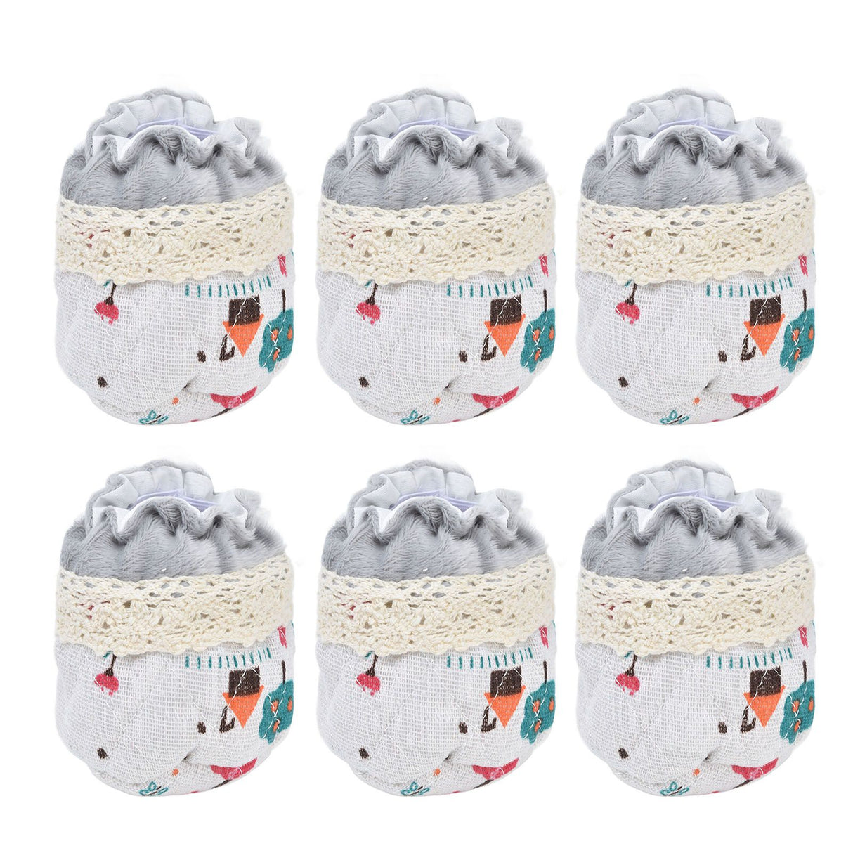 20pcs Chair Cover Flannel Material Double Thickness Elastic Reducing Noise 8cm/3.1in Foot Protectors for Home