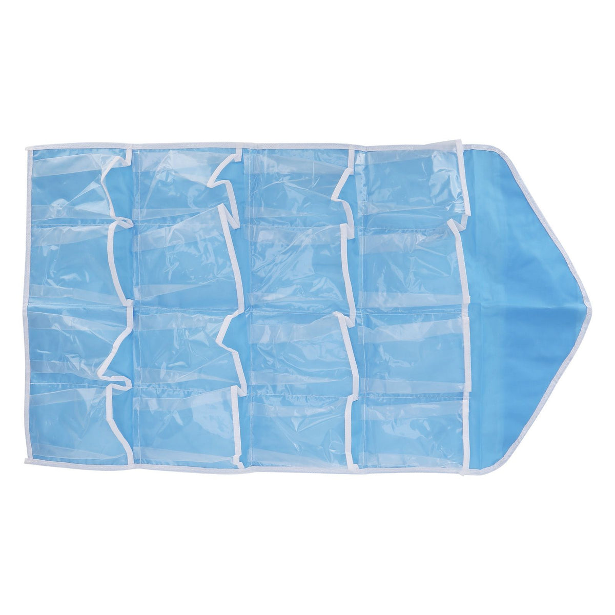 Wall Closet Hanging Organizers Over The Door Storage Bag Polyester Hanging Shelves Pocket for Bedroom Living RoomBlue