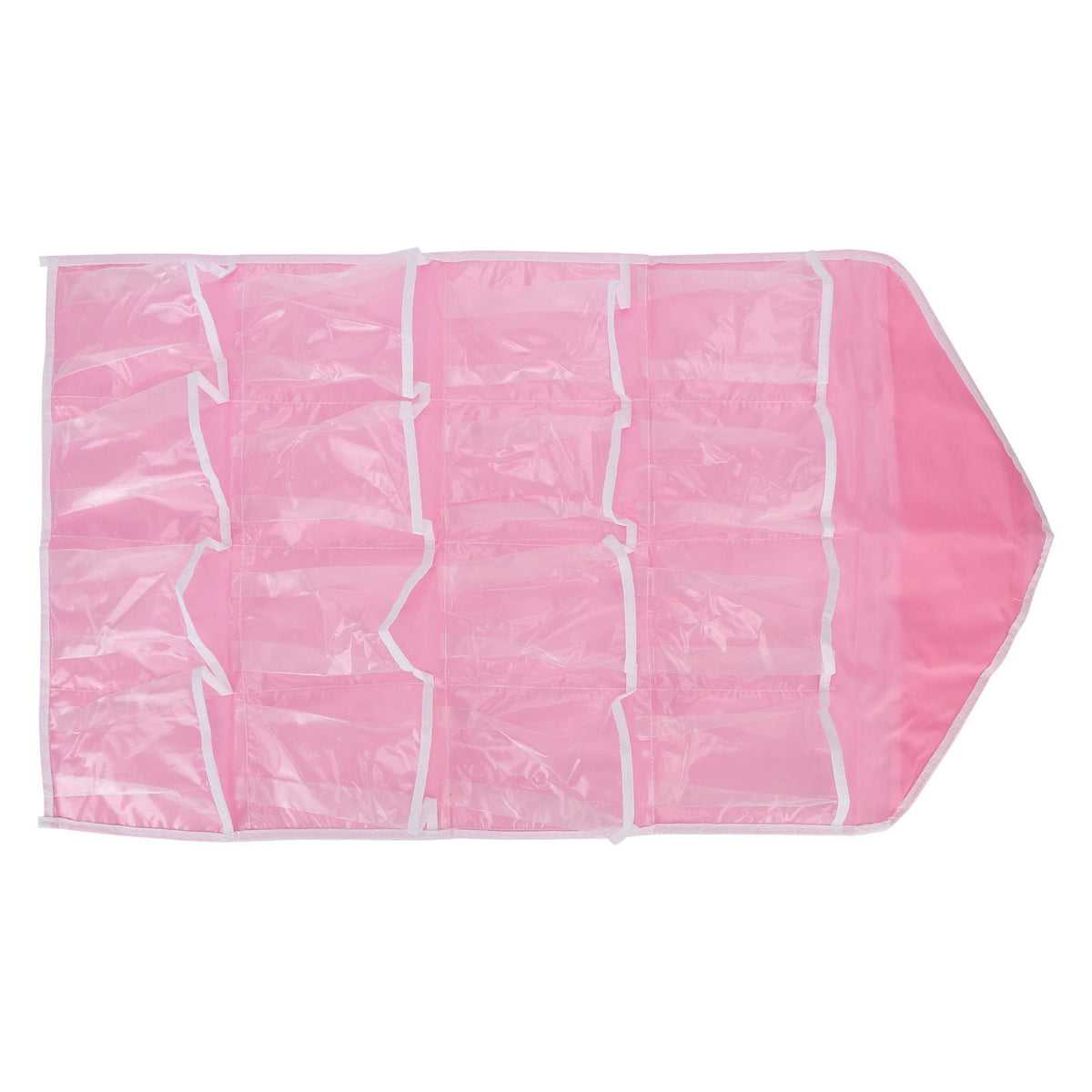Wall Closet Hanging Organizers Over The Door Storage Bag Polyester Hanging Shelves Pocket for Bedroom Living RoomPink