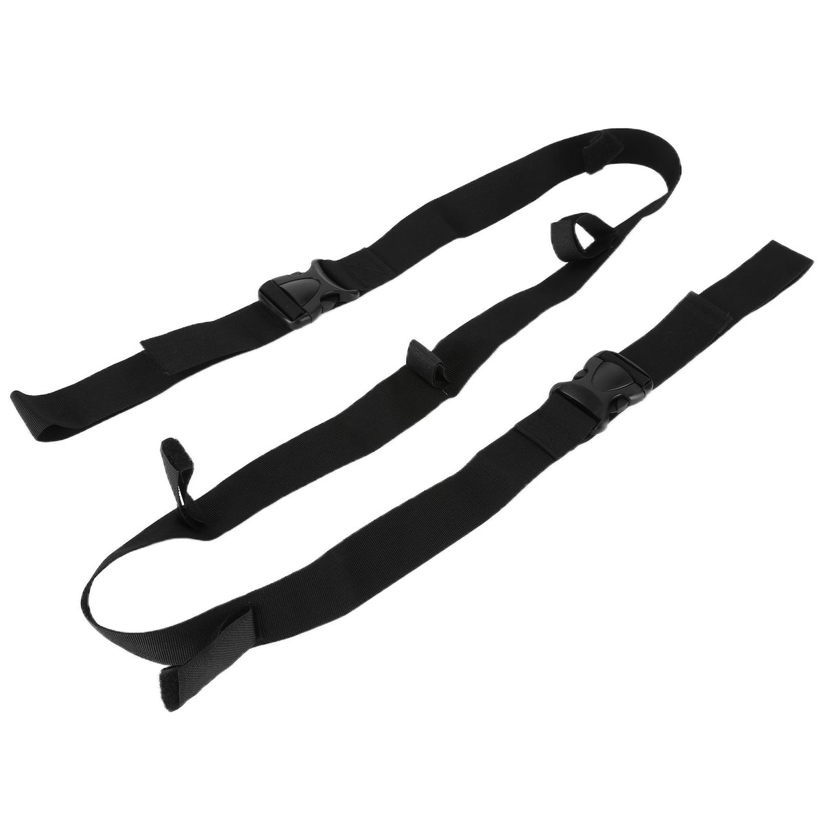 Vehicle‑Mounted Fishing Rod Holder Carrier 5 Hole Pole Rack Belt Strap Fishing Tackle AccessoriesBlack 5 Hole 140‑200cm