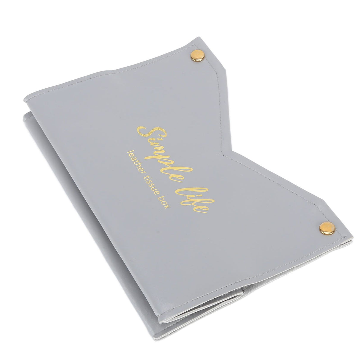 Tissue Bag Artificial Leather Vintage Kitchen Paper Towel Box Container for Office HomeGray