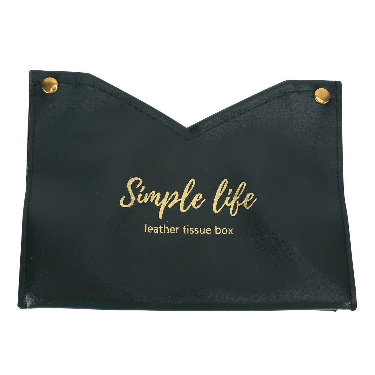 Tissue Bag Artificial Leather Vintage Kitchen Paper Towel Box Container for Office HomeGreen