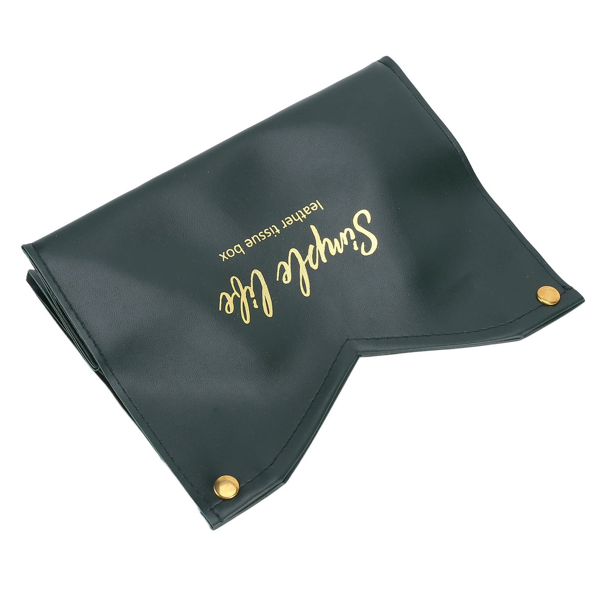Tissue Bag Artificial Leather Vintage Kitchen Paper Towel Box Container for Office HomeGreen