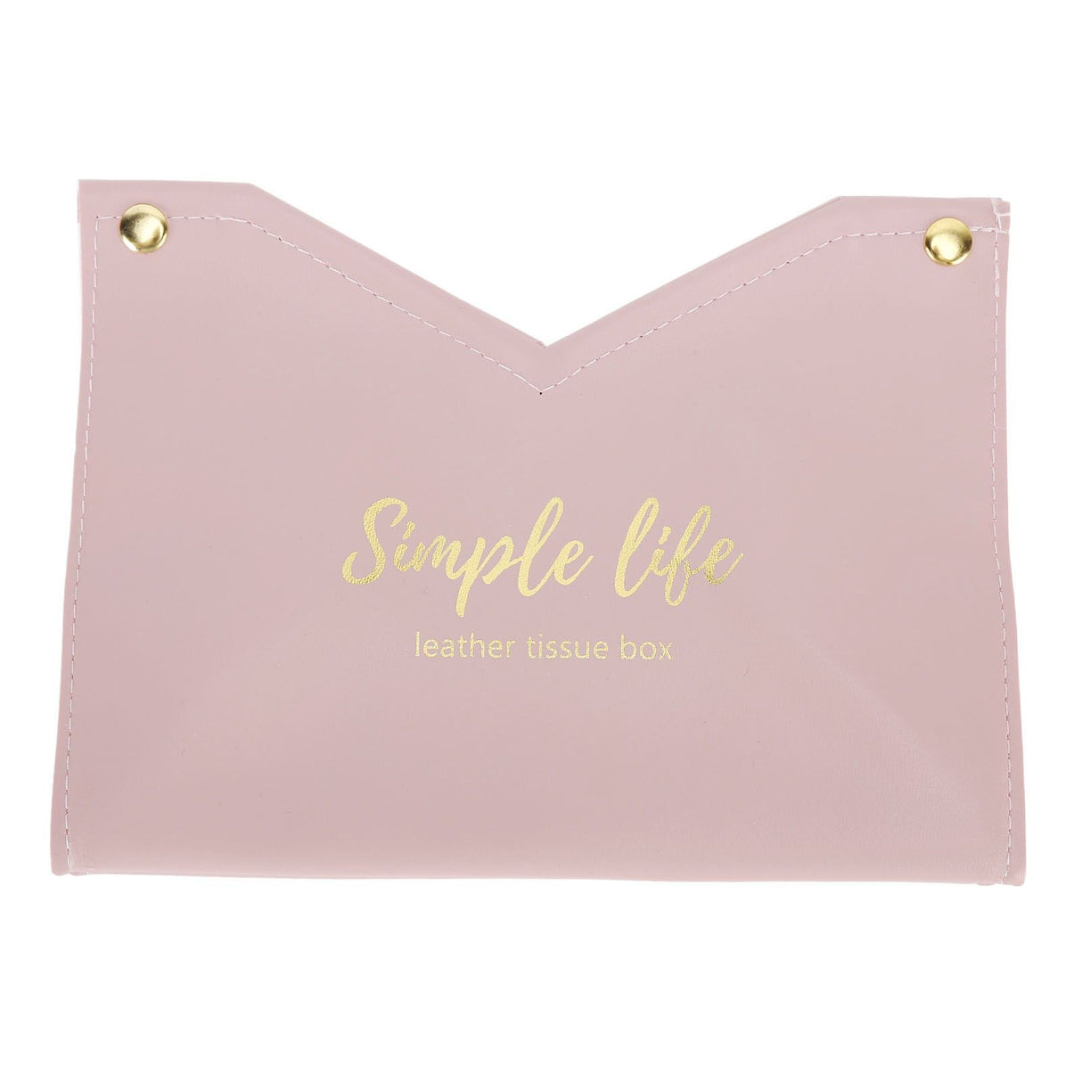 Tissue Bag Artificial Leather Vintage Kitchen Paper Towel Box Container for Office HomePink