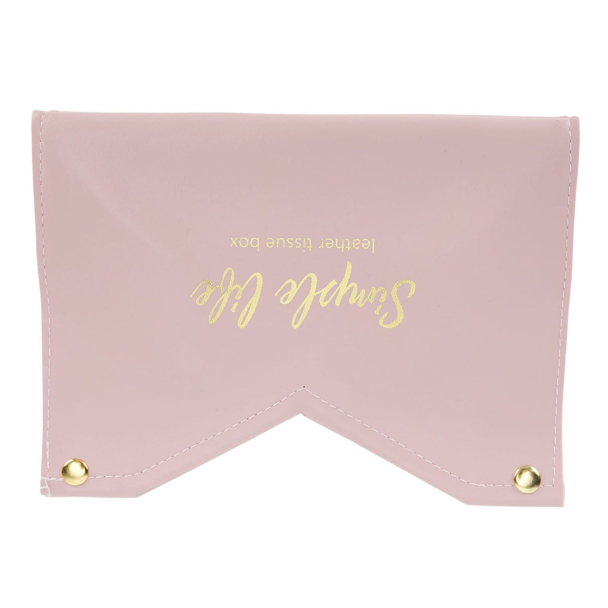 Tissue Bag Artificial Leather Vintage Kitchen Paper Towel Box Container for Office HomePink