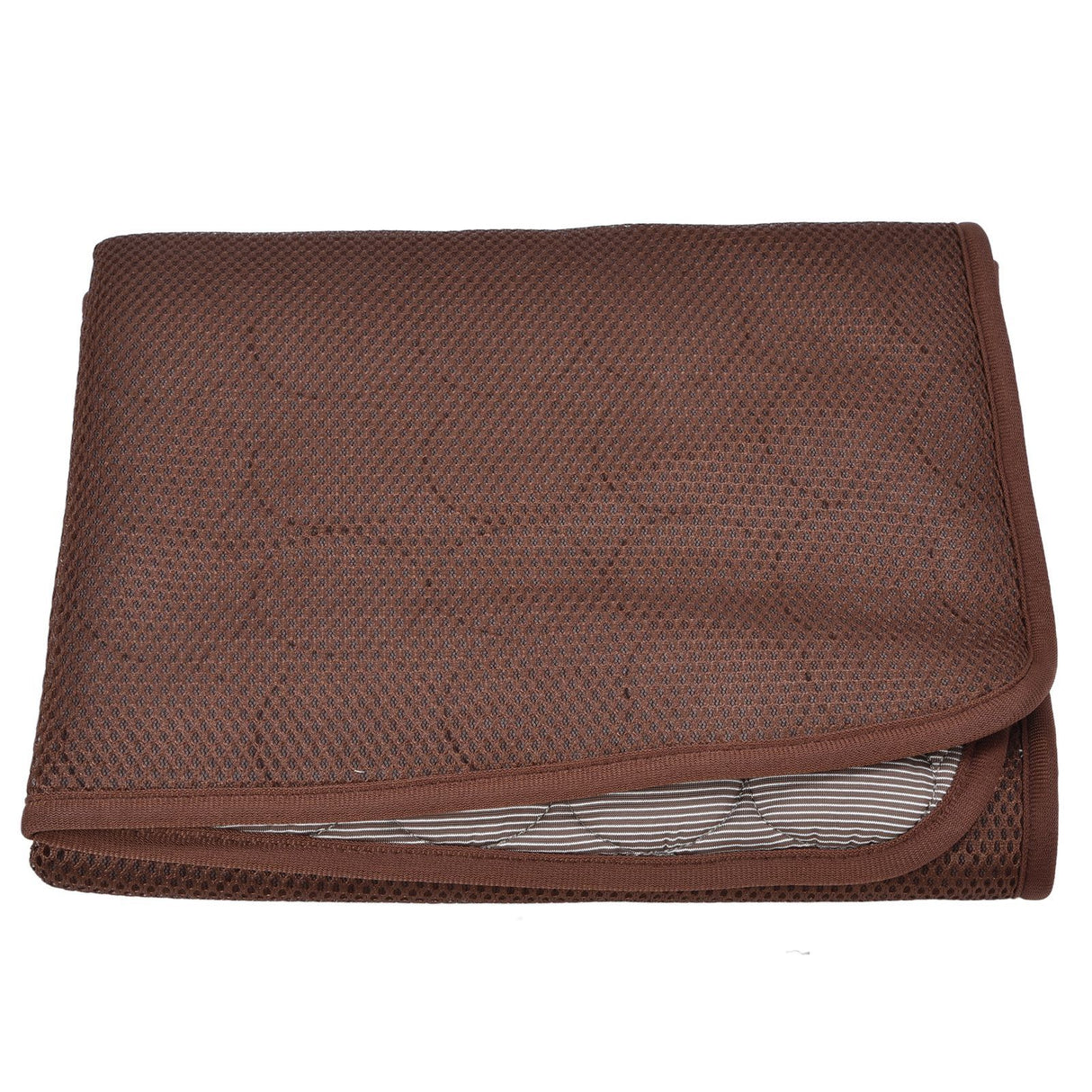 Pet Cooling Mat Breathable Soft Summer Dog Cat Sleeping Pad for Kennel Sofa Bed FloorBrown XL