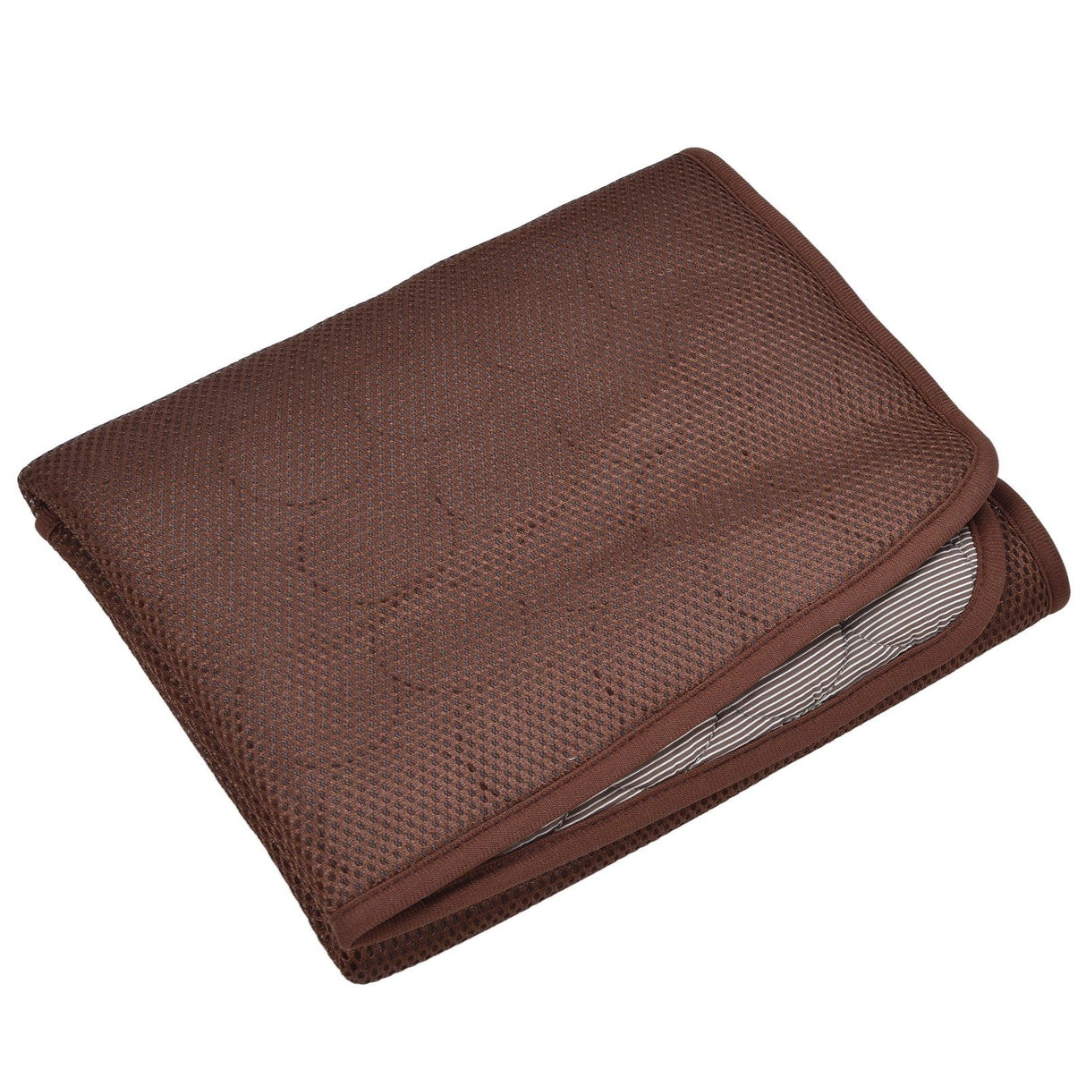 Pet Cooling Mat Breathable Soft Summer Dog Cat Sleeping Pad for Kennel Sofa Bed FloorBrown XXL