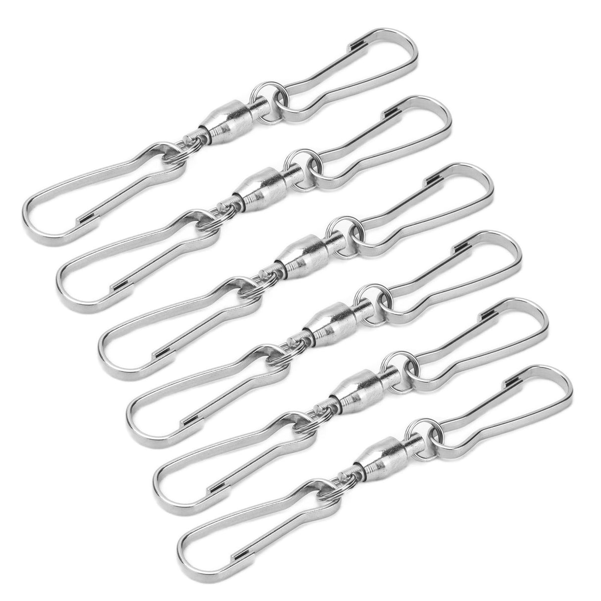 10pcs Hanging Hook Stainless Steel 360° Rotating Hook for Bird Feeder Wind Chimes7cm