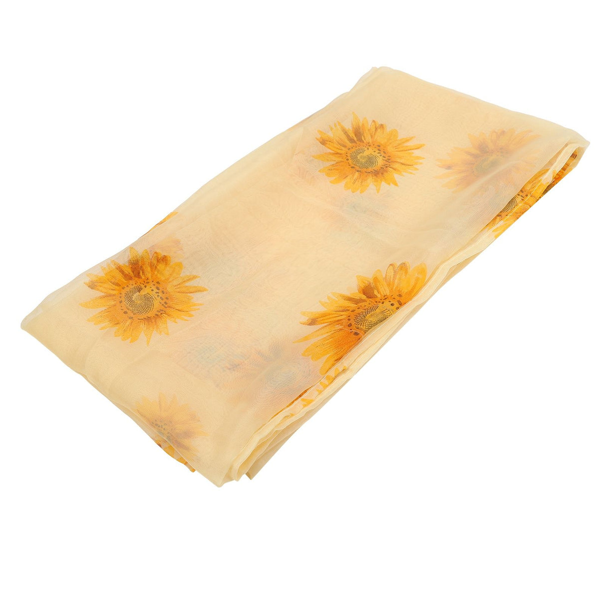 Sheer Curtain Sunflower Pattern Transparent Balcony Window Curtains Decor for Bedroom Living Room