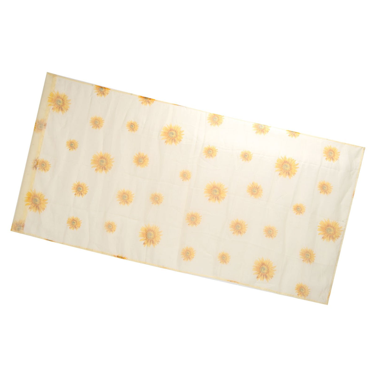 Sheer Curtain Sunflower Pattern Transparent Balcony Window Curtains Decor for Bedroom Living Room