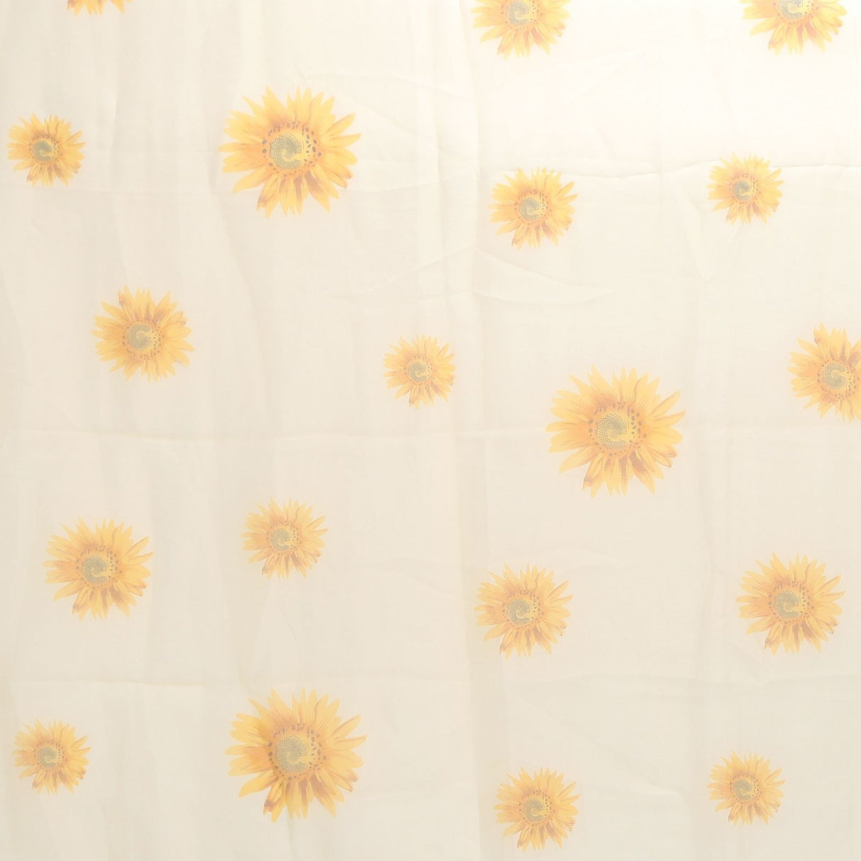 Sheer Curtain Sunflower Pattern Transparent Balcony Window Curtains Decor for Bedroom Living Room