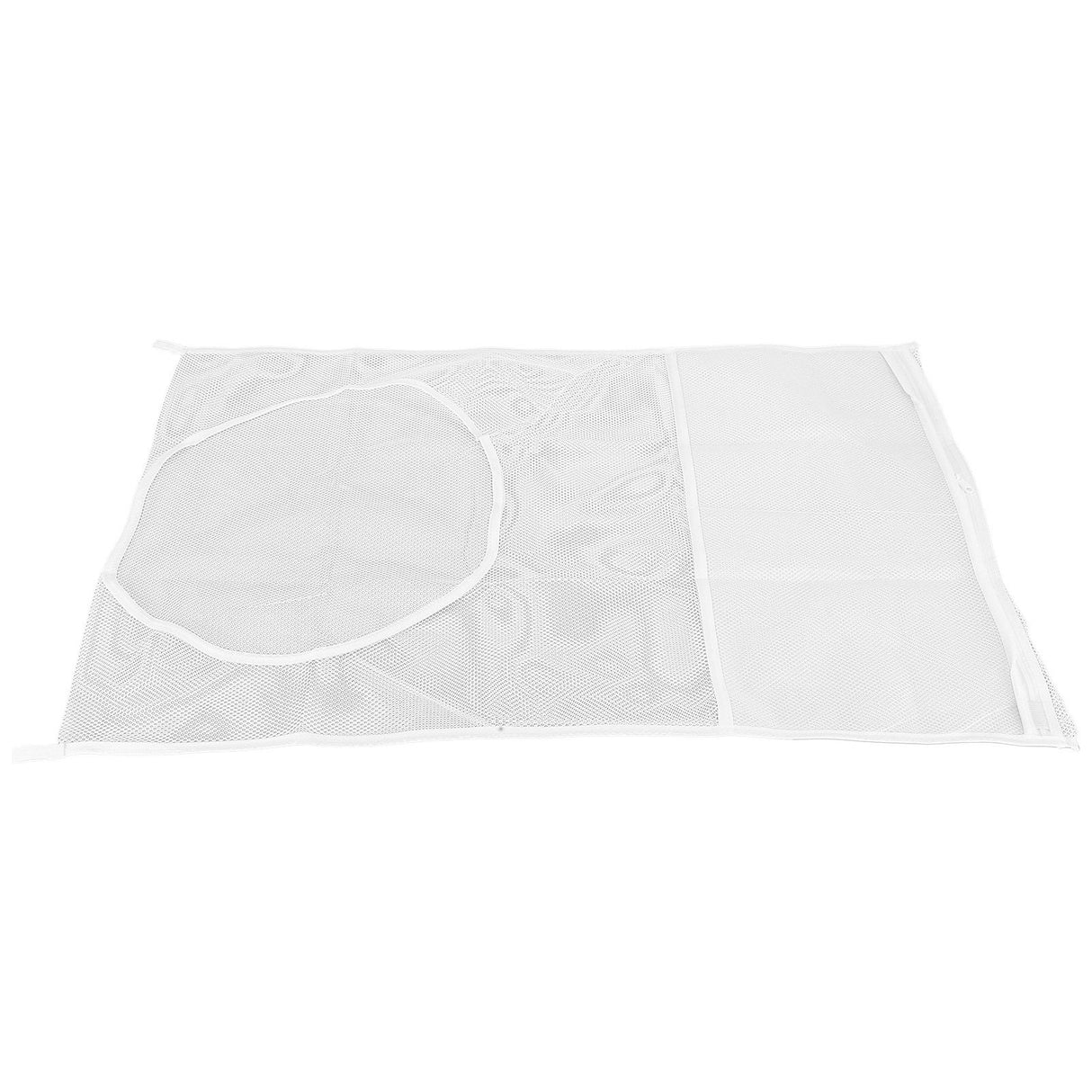 White Thickened Laundry Storage Bag WallMounted Toys Net Bag for Bathroom Laundry(with Grid )