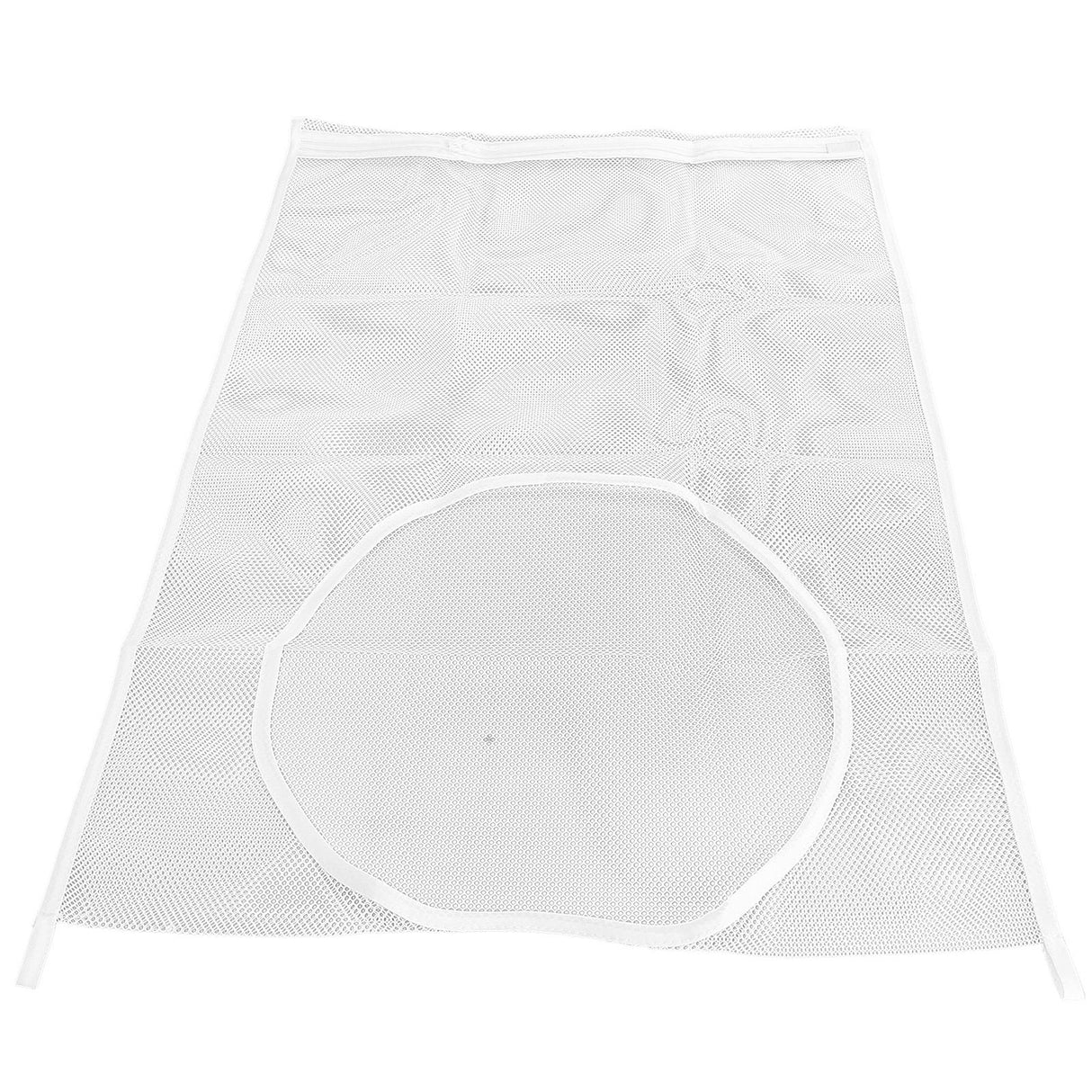 White Thickened Laundry Storage Bag WallMounted Toys Net Bag for Bathroom Laundry(Without Grid )