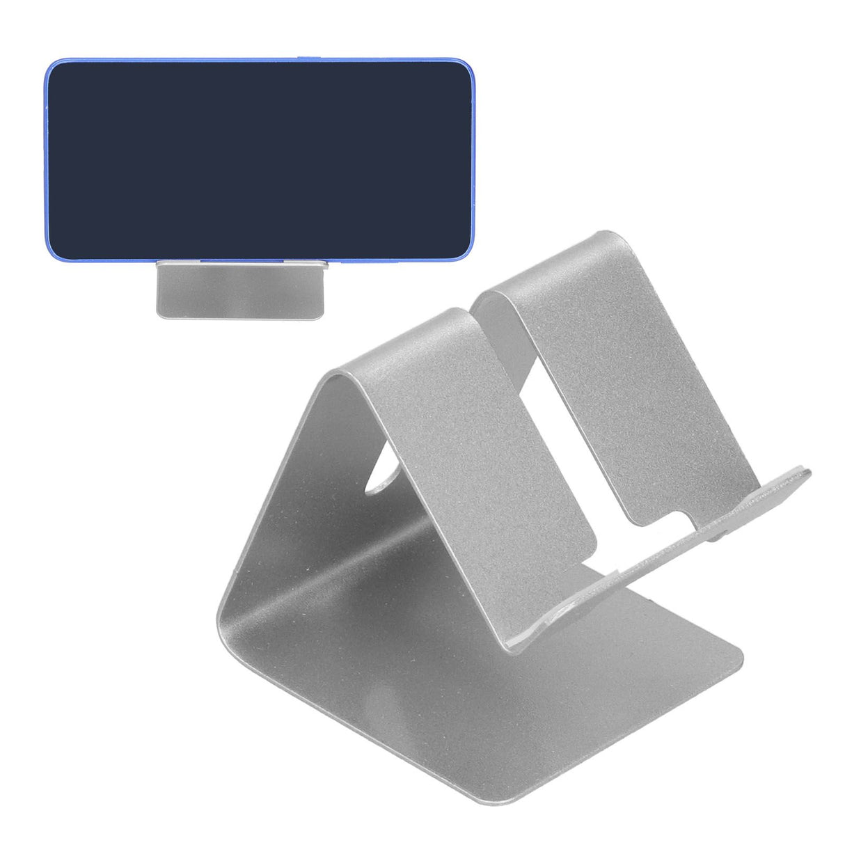Cell Phone Holder Aluminum Alloy Lightweight and Portable Desk Phone Stand for Mobile Phones and TabletsSilver