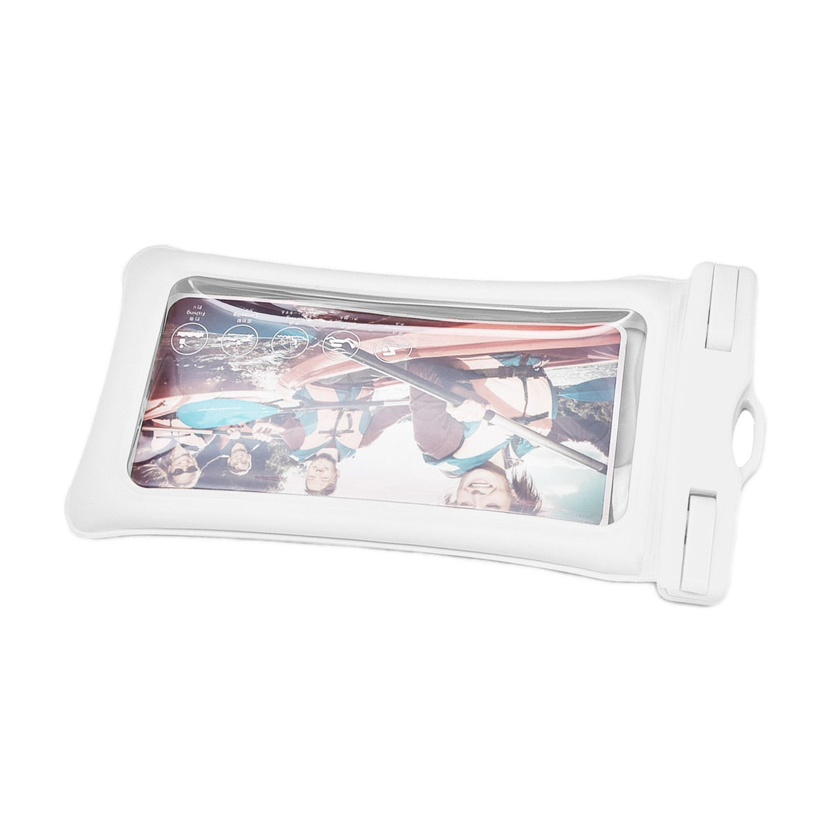 TPU Universal Floating Waterproof Phone Bag Pouch Cover with Lanyard for Below 7.2‑inch PhoneWhite