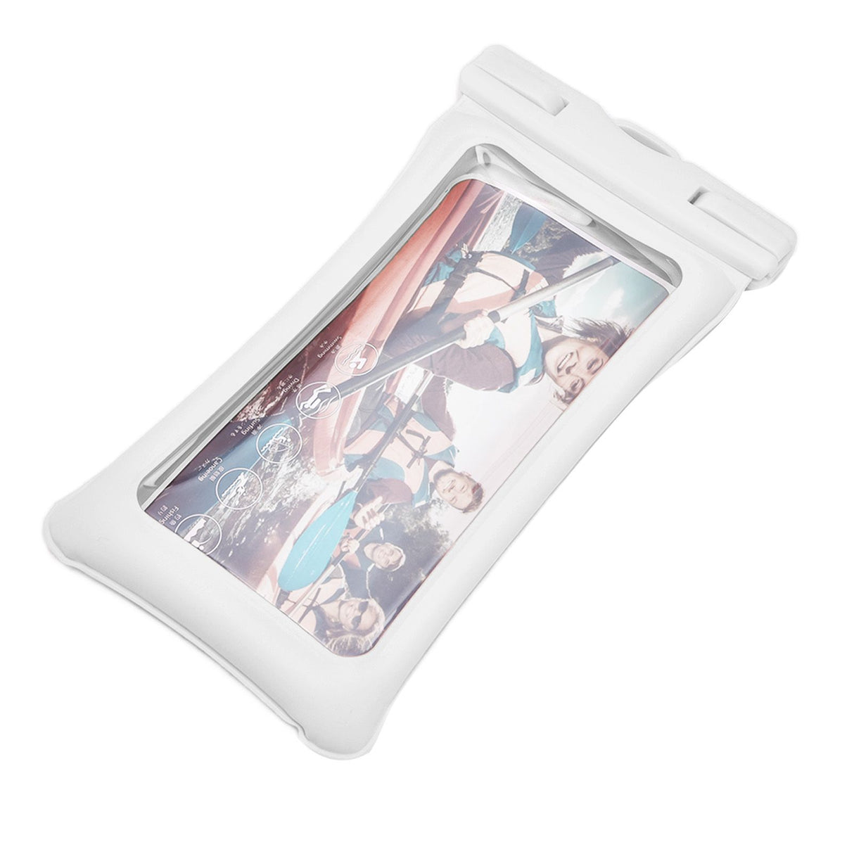 TPU Universal Floating Waterproof Phone Bag Pouch Cover with Lanyard for Below 7.2‑inch PhoneWhite
