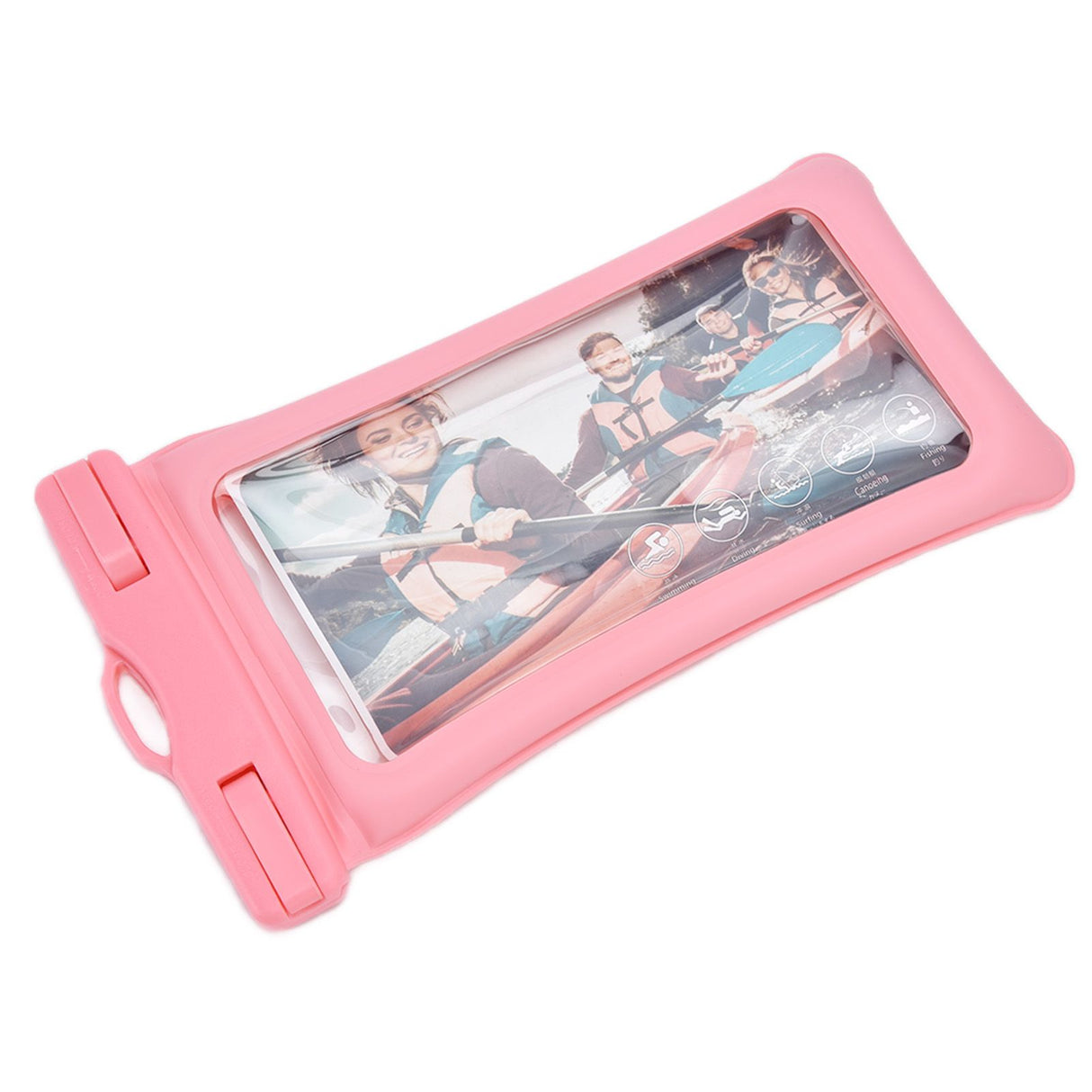 TPU Universal Floating Waterproof Phone Bag Pouch Cover with Lanyard for Below 7.2‑inch PhonePink