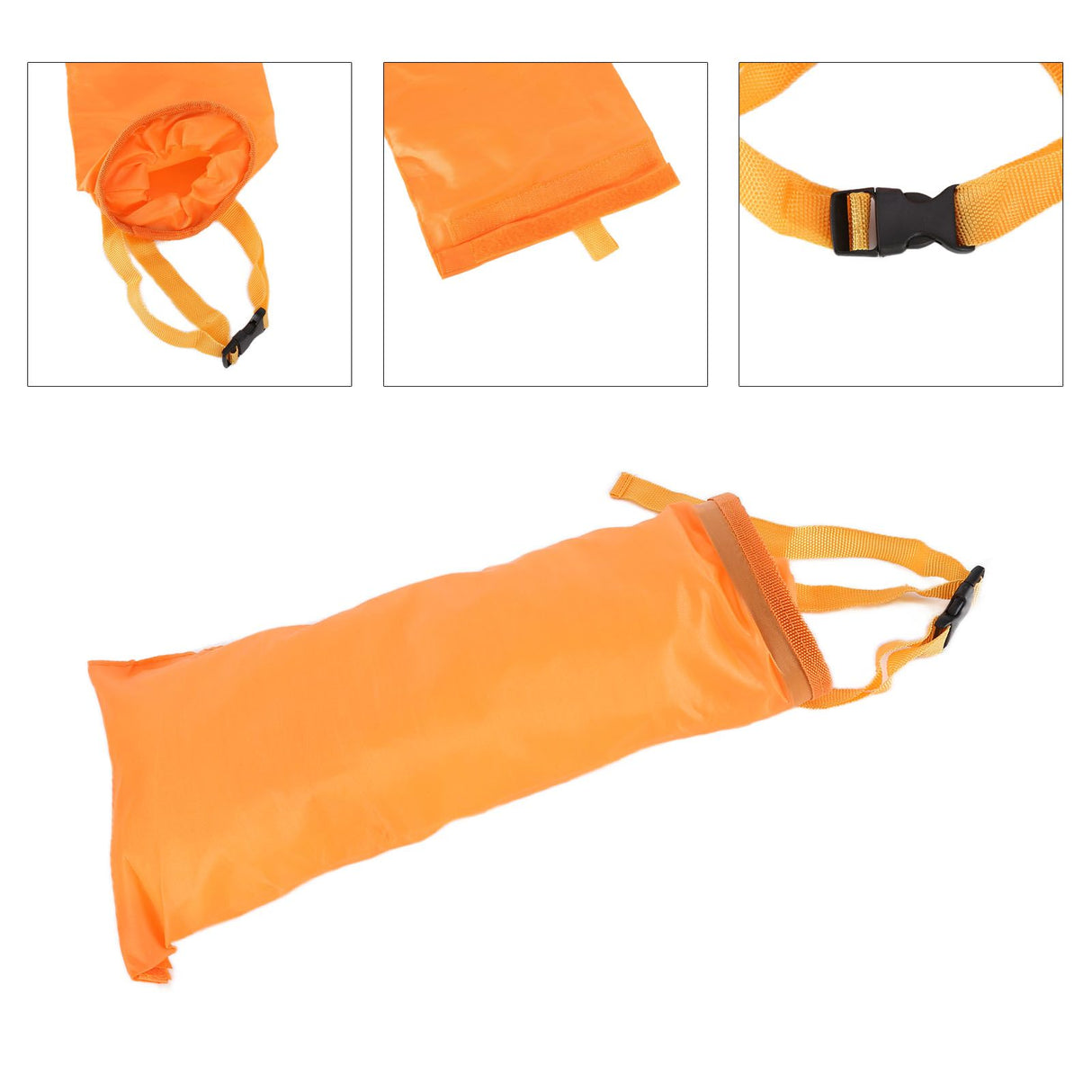 Multifunctional Car Waste Bin Garbage Bag Back Seat Hanging Storage Bag Travel Organizer HolderOrange