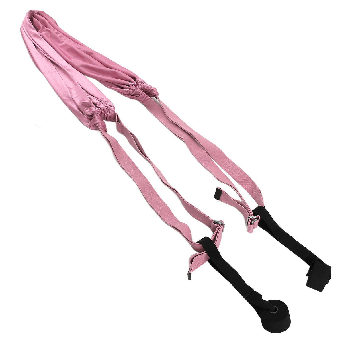 Yoga Hammock Handstand Split Leg Stretchable Training Portable Elastic Aerial Hammock for HomePink