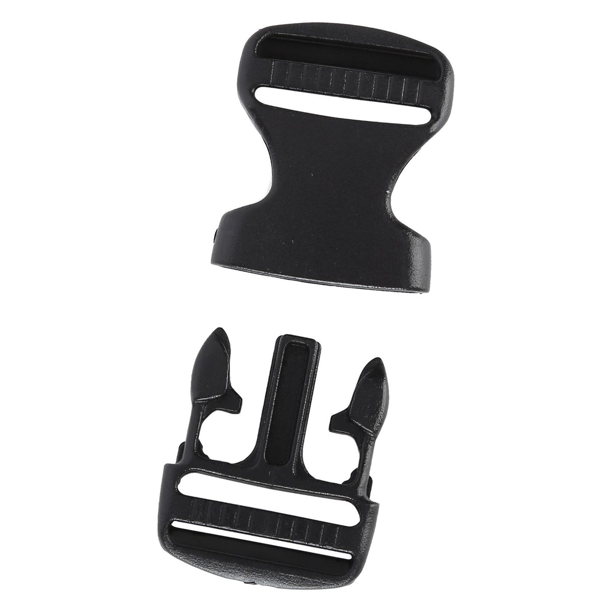 5Pcs Quick Release Buckle Plastic Dual Adjustable Strap Buckles Replacement DIY Craft for Backpack BlackFor 20mm Width Strap
