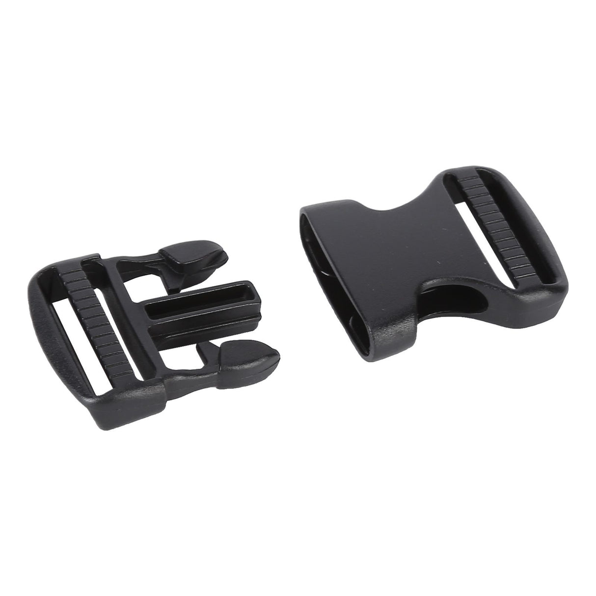5Pcs Quick Release Buckle Plastic Dual Adjustable Strap Buckles Replacement DIY Craft for Backpack BlackFor 25mm Width Strap