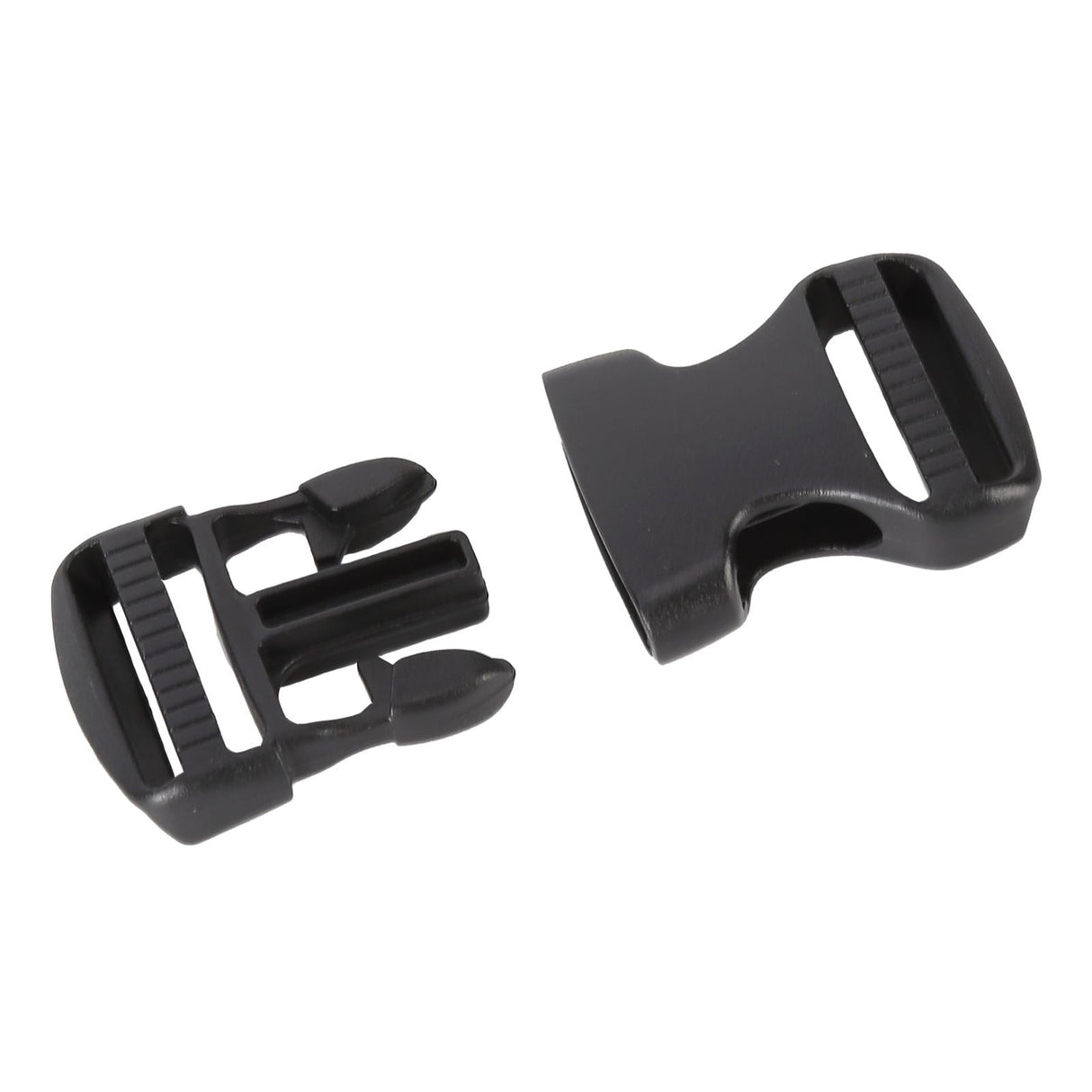 5Pcs Quick Release Buckle Plastic Dual Adjustable Strap Buckles Replacement DIY Craft for Backpack BlackFor 25mm Width Strap