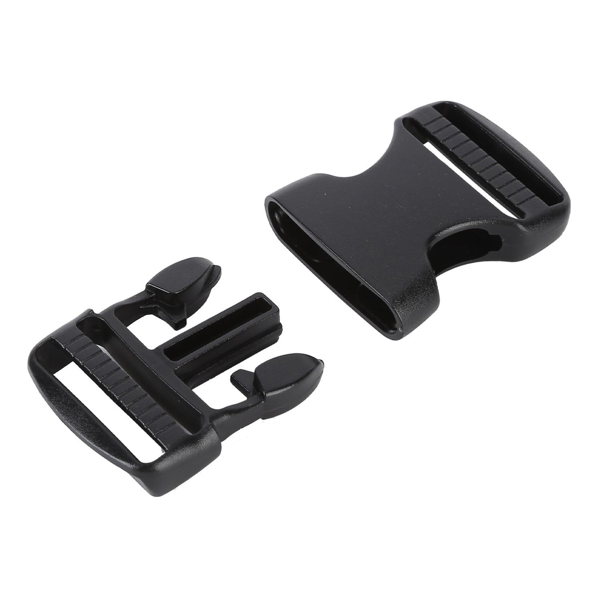5Pcs Quick Release Buckle Plastic Dual Adjustable Strap Buckles Replacement DIY Craft for Backpack BlackFor 38mm Width Strap