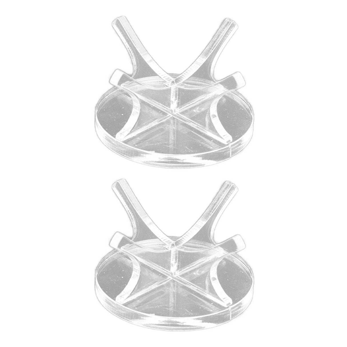 2Pcs Golf Ball Rack High Stability Strong Firmness Simple Baseball Display StandTransparent 2 Pieces