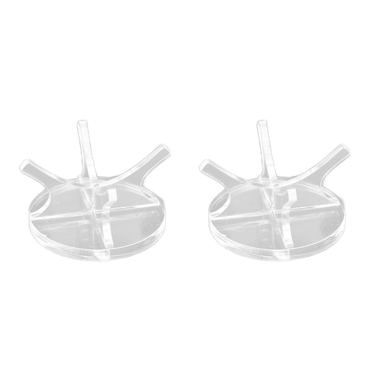2Pcs Golf Ball Rack High Stability Strong Firmness Simple Baseball Display StandTransparent 2 Pieces
