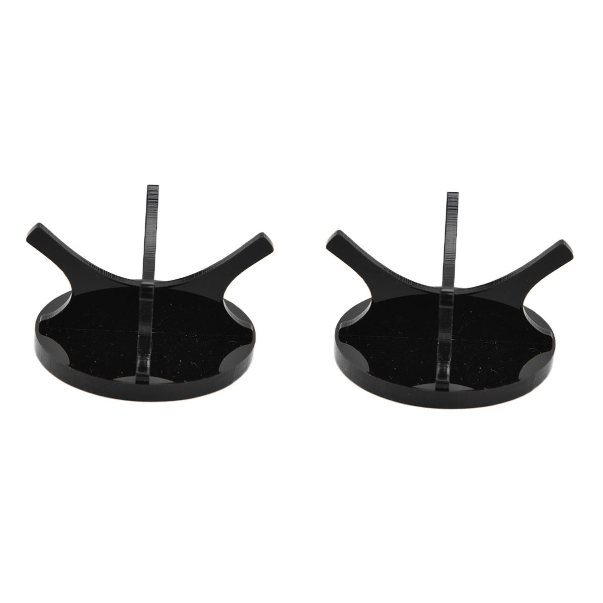 2Pcs Golf Ball Rack High Stability Strong Firmness Simple Baseball Display StandBlack 2 Pieces