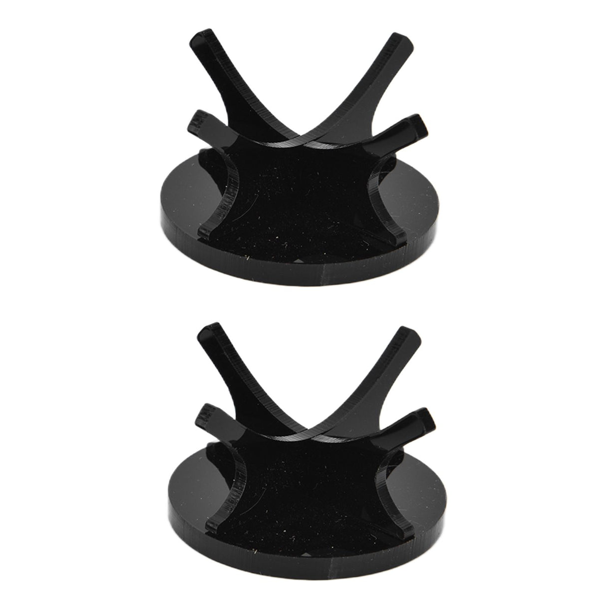 2Pcs Golf Ball Rack High Stability Strong Firmness Simple Baseball Display StandBlack 2 Pieces