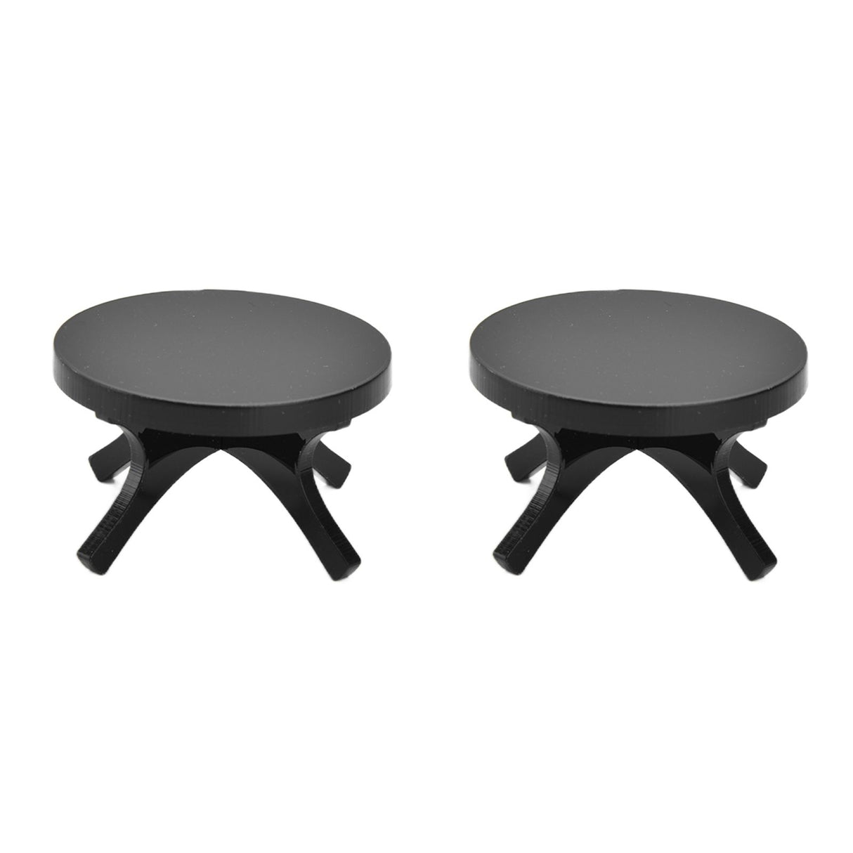 2Pcs Golf Ball Rack High Stability Strong Firmness Simple Baseball Display StandBlack 2 Pieces
