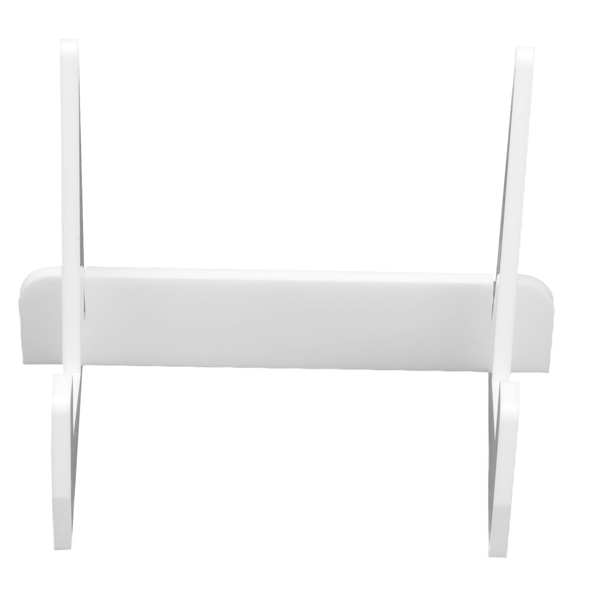 Acrylic Book Display Stand Book Holder Bookrack Bookshelf Office Bookcase for Kitchen HomeWhite