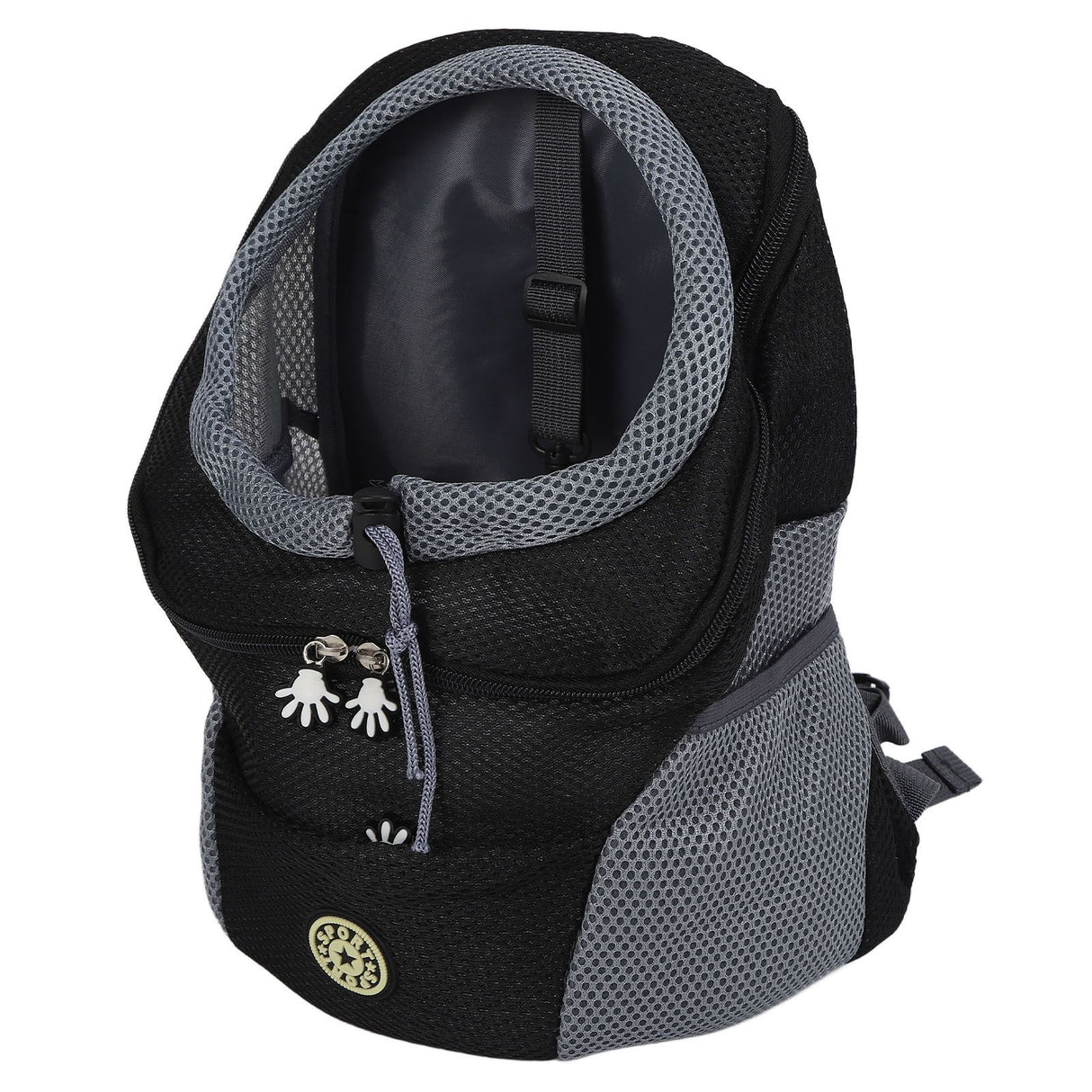Pet Knapsack Ventilation Comfort Spacious Environmental Protection Nice Appearance Dog BackpackS Black